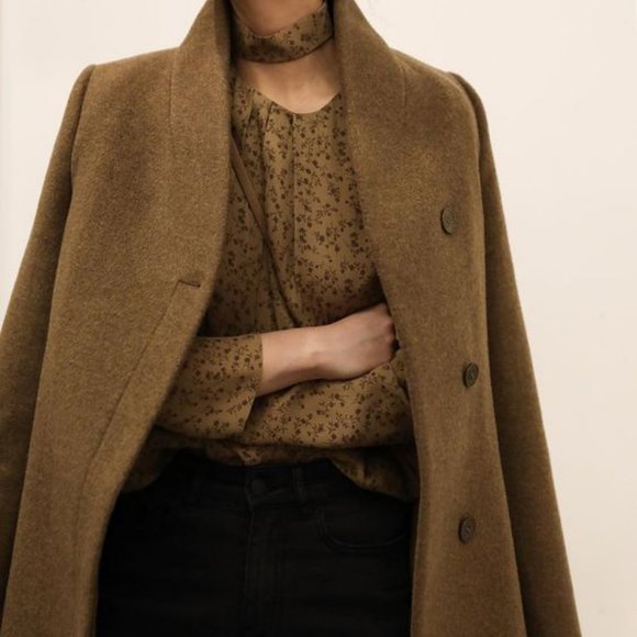 OAK+FORT Rust Cocoon Coat - Picture 7 of 10